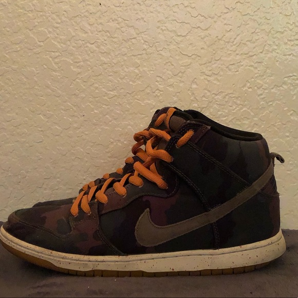 nike dunk sb high fiveoneo camo